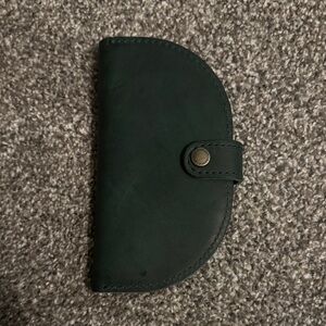 Portland Leather Goods Surf Dark Green Quesadilla Wallet AP NWOT